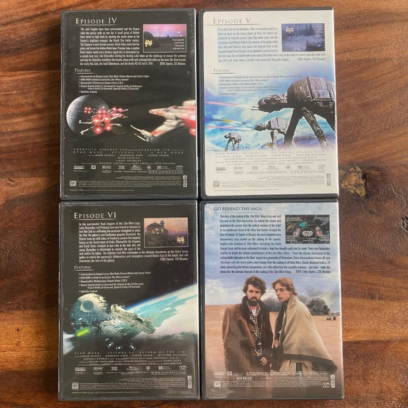 Lot Star Wars DVD Episodes 1-6 (I-VI) Widescreen Force Awakens Rouge One Blu-ray - Picture 7 of 11